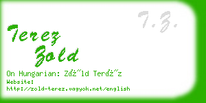 terez zold business card